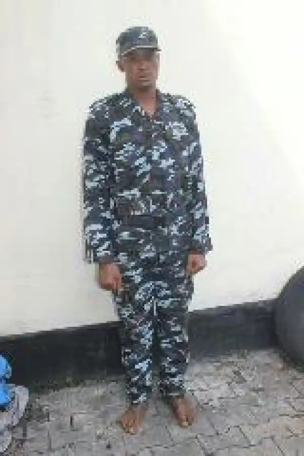 Car Snatcher Who Dress In Police Uniform Arrested By Police In Rivers State (Photos)